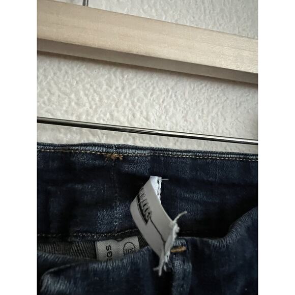 Good American Good Legs Blue Denim Jean Skinny Frayed Hem Size 26 - Picture 6 of 10